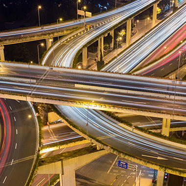 intersección autopista